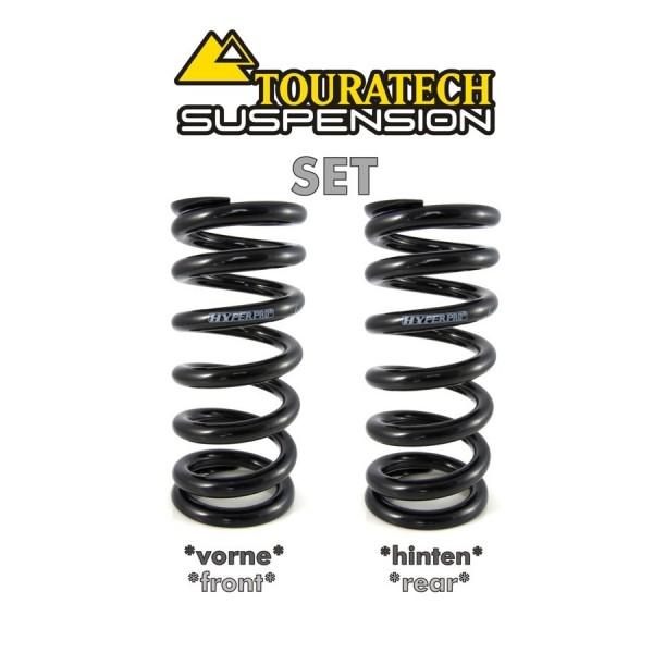 Touratech Progressive replacement springs front & rear shocks BMW R1200GS-ESA 2010-12 BMW orig WP