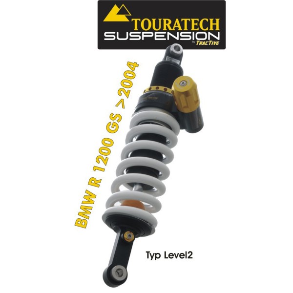 Touratech Suspension *rear* shock absorber for BMW R1200GS (2004-2012) type *Level2*