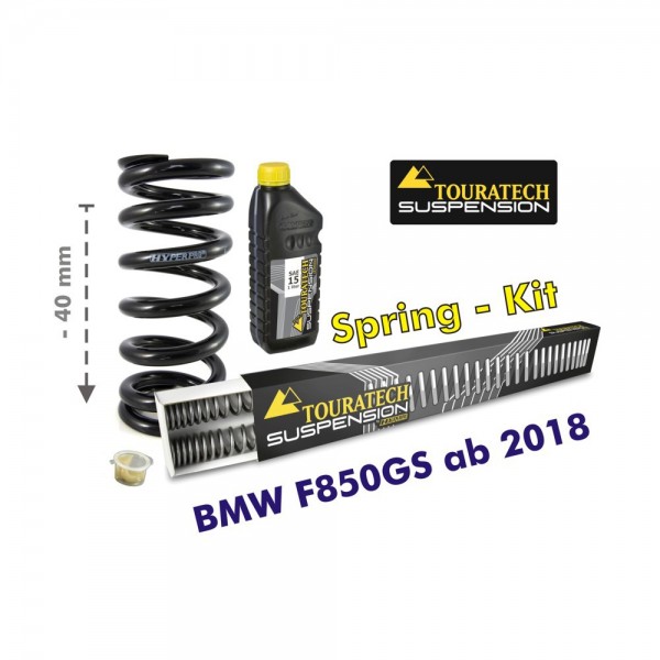 Touratech Height lowering kit, 40mm, for BMW F850GS/BMW F850GSA from 2018 replacement springs