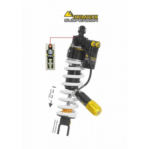 Touratech Suspension lowering shock (-25 mm) for Honda XL 750 Transalp from 2023 Type Extreme