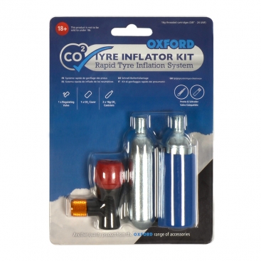 Oxford CO2 Tyre Inflator Kit, 2 Cycle Tyre Kit