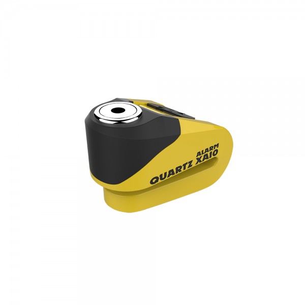 OXFORD Quartz XA10 Alarm Disc Lock (10mm Pin) YELLOW/BLACK