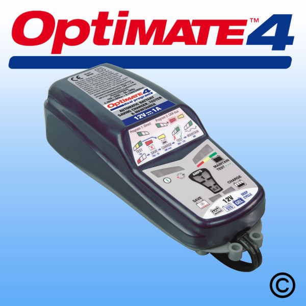 OptiMate 4 Dual Program 12V Battery Charger/Optimiser Can-Bus ready