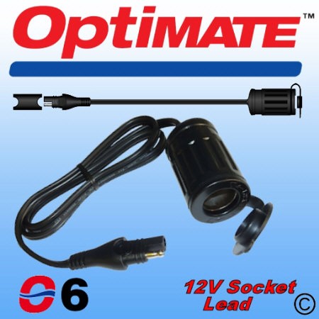 O6 OptiMate SAE Cigarette Lighter Socket Lead