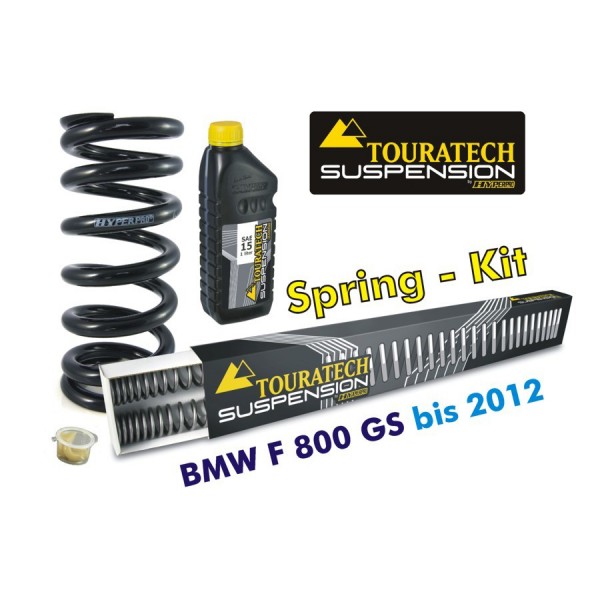 Touratech Progressive replacement springs for fork and shock absorber, BMW F800GS up to 2012