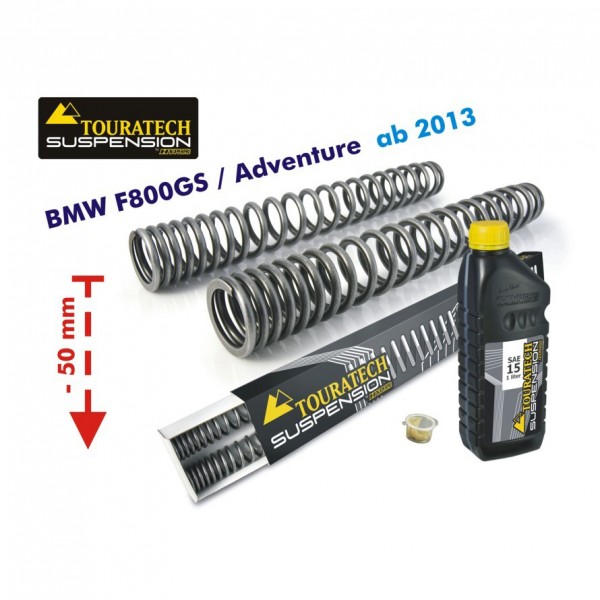Touratech Progressive fork springs for BMW F800GS / Adventure from 2013 50 mm lowering