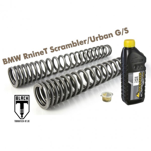 Touratech Progressive Black-T fork springs for BMW RnineT Scrambler/UrbanG/S from 2015