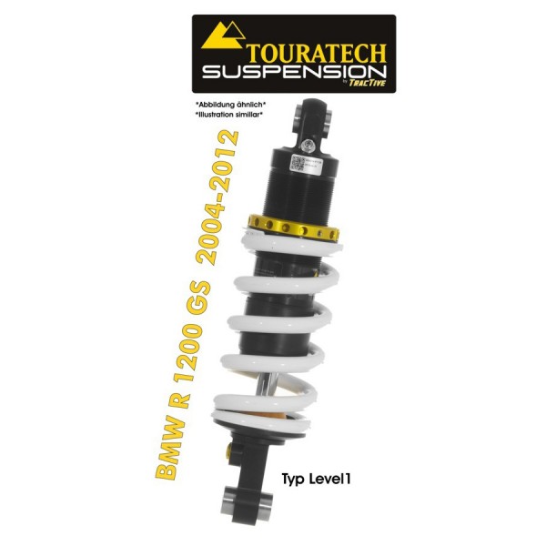 Touratech Suspension *rear* shock absorber for BMW R1200GS* (2004-2012) type *Level1*