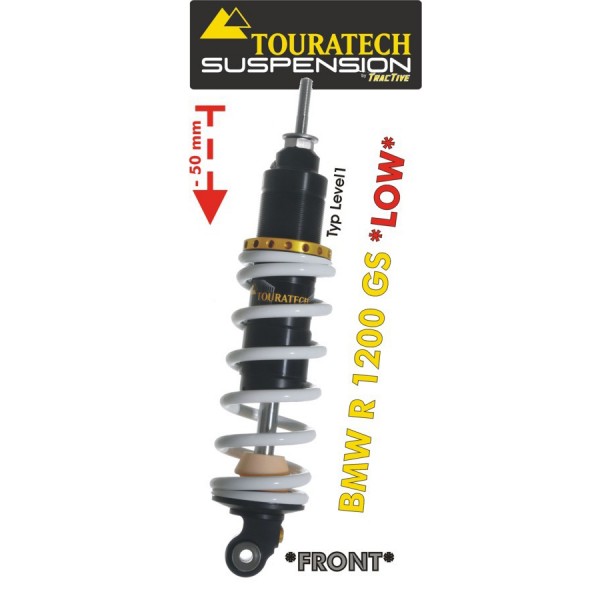 Touratech Suspension *front* lowering kit (-50 mm) for BMW R1200GS (2004-2012) type *Level 1*