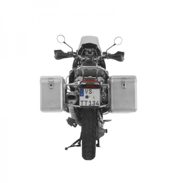 Touratech ZEGA Mundo aluminium pannier system with stainless steel rack BMW R1200GS/A