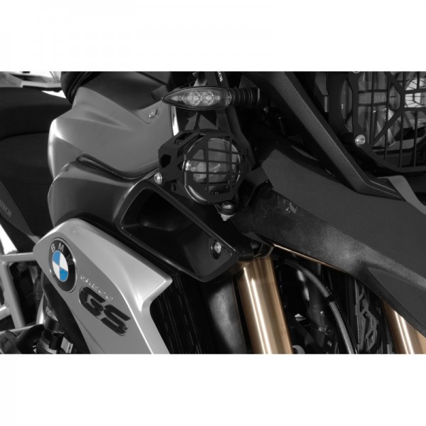 Touratech Set of LED auxiliary headlights, fog/fog black aluminium BMW R1250GS/R1200GS LC ex dealer