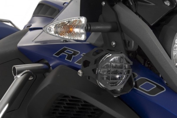Touratech Set of LED auxiliary headlights, fog/fog black for BMW R1250GSA/ R1200GSA LC