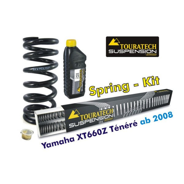 Touratech Progressive replacement springs fork/shock absorber Yamaha XT660Z Tenere (no ABS) 2008-