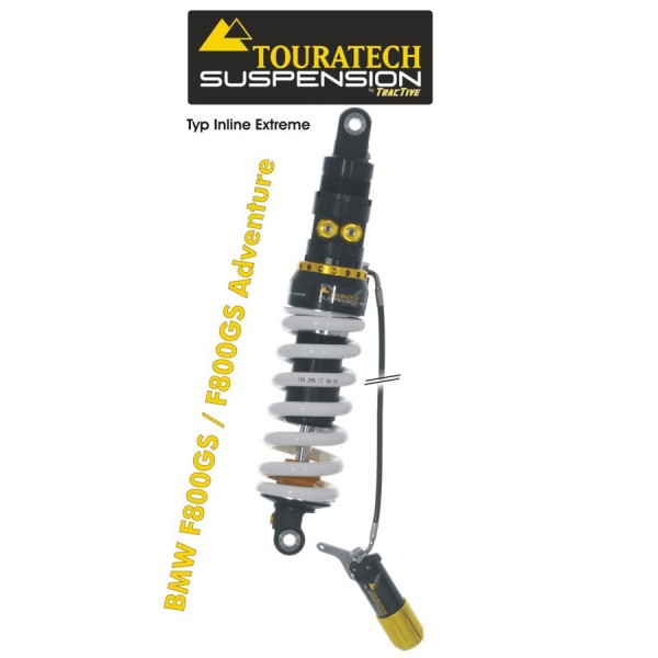 Touratech Suspension shock absorber for BMW F800GS / Adventure 2013 onwards type Inline Extreme