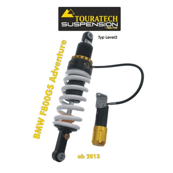 Touratech Suspension shock absorber for BMW F800GS ADV from 2013 type Level2/ExploreHP