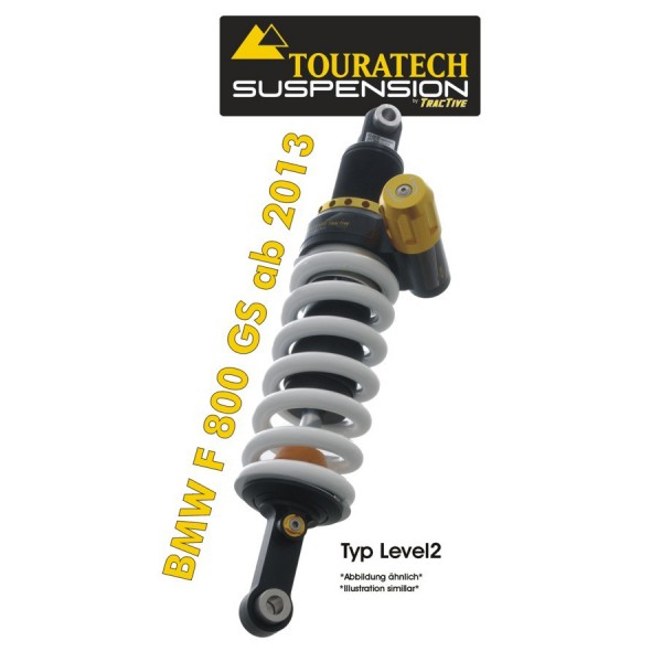 Touratech Suspension shock absorber for BMW F800GS from 2013 type Level2/ExploreHP