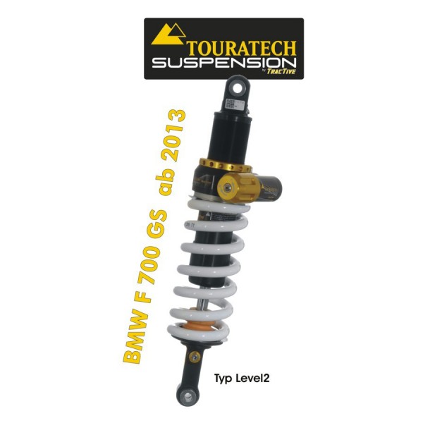 Touratech Suspension shock absorber for BMW F700GS from 2013 type Level2/ExploreHP