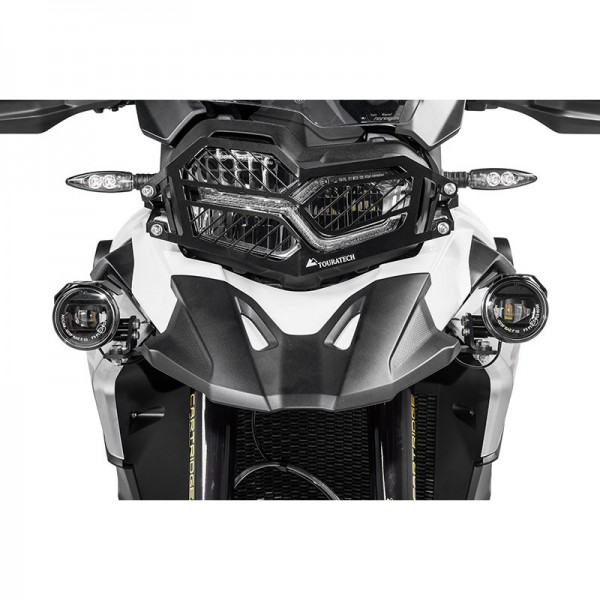 Touratech Set of LED auxiliary headlights fog right/full beam headlight left for BMW F850GS / F750GS