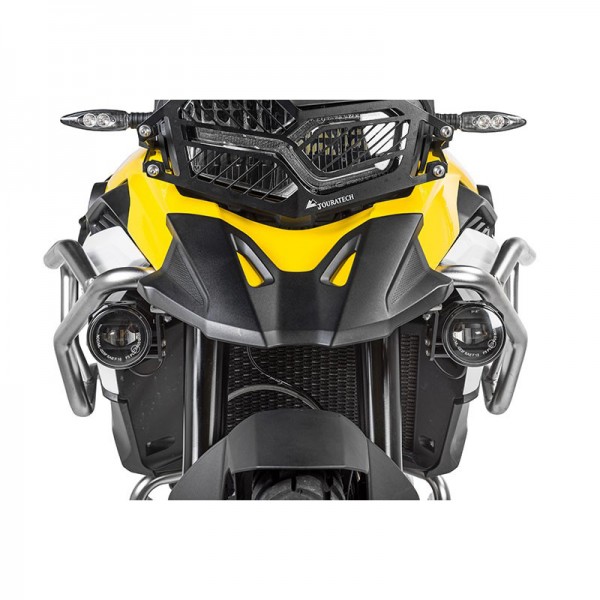 Touratech Set of LED auxiliary fog right/full beam headlight left Touratech crash bar F750GS/ F850GS