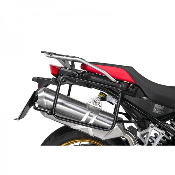 Touratech Stainless steel pannier rack, black for BMW F850GS/ F850GSA/ F750GS/ F900GSA/ F800GS 24-