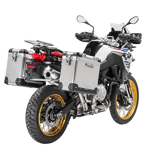 Touratech ZEGA Pro alu pannier system 31/38 litres BMW F750/850GS/A/F900GSA/F800GS 24-