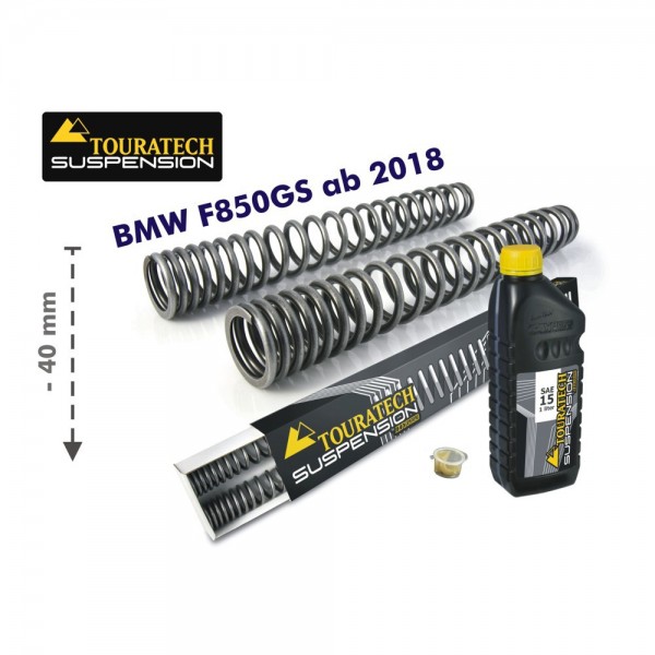Touratech Progressive fork springs for BMW F850GS/BMW F850GS Adventure from 2018 -40mm lowering