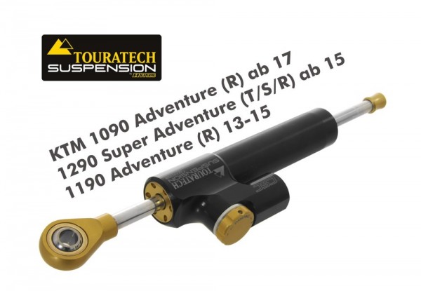 Touratech Suspension Steering Damper KTM 1090 AdvR 17/1290T/S/R 15-/1190 AdvR 13-15 incl install kit