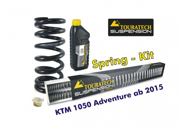 Touratech Progressive replacement springs for fork and shock absorber, KTM 1050 Adventure from 2015