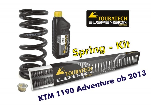 Touratech Progressive replacement springs fork and shock absorber KTM 1190 Adventure 2013- no EDS