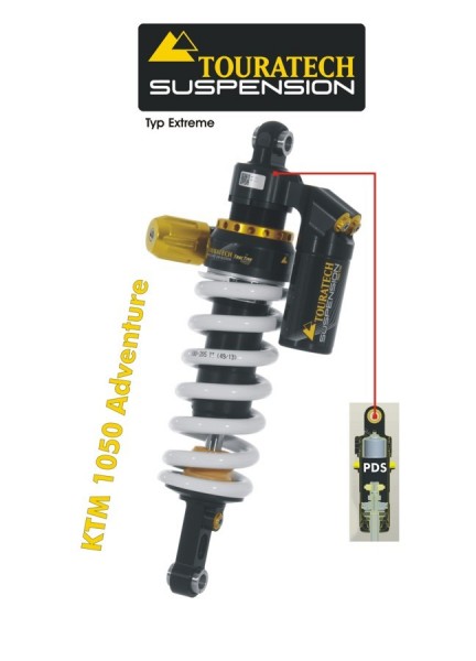 Touratech Suspension shock absorber for KTM 1050ADV / 1090ADV from 2015 type Extreme