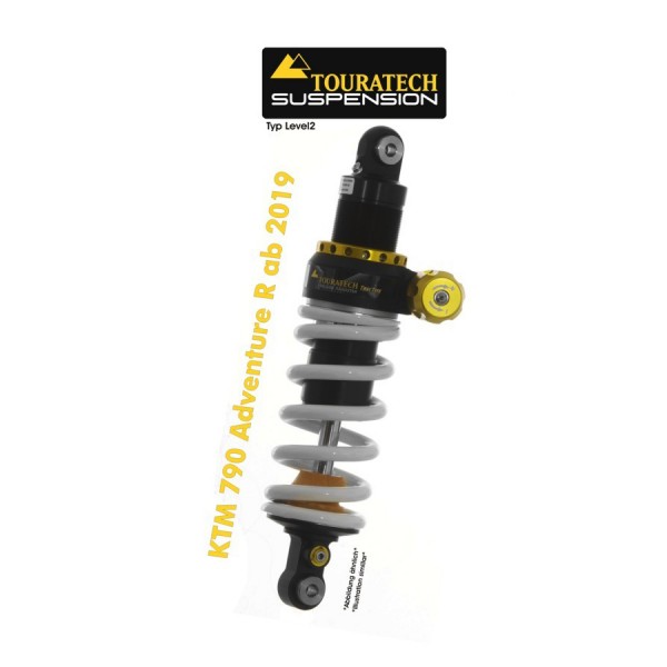 Touratech Suspension shock absorber for KTM 790/890 Adventure R from 2019 type Level 2