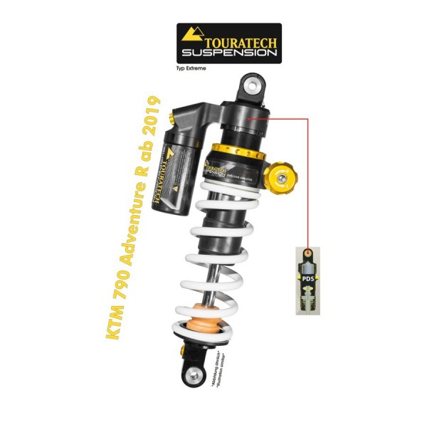 Touratech Suspension shock absorber for KTM 790/890 Adventure R from 2019 type Extreme