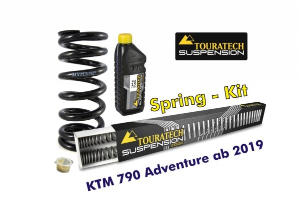 Touratech Progressive replacement springs fork and shock absorber for KTM 790 Adventure from 2019