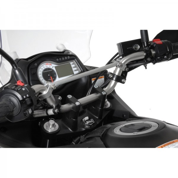 Touratech Handlebar extension, 30 mm, Type 3, black, for Suzuki DL 650/V-Strom 650/DL1000, KTM LC4