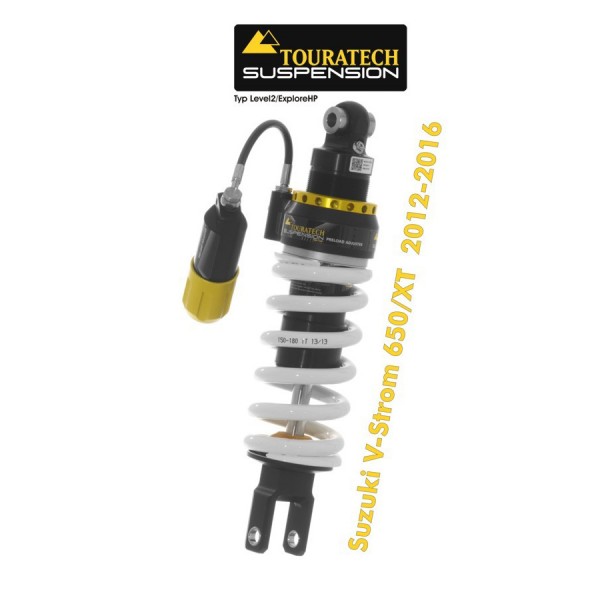 Touratech Suspension shock absorber for Suzuki V-Strom 650/XT 2012-2016 type Level2/ExploreHP