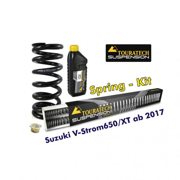 Touratech Progressive replacement springs for fork & shock absorber, Suzuki V-Strom 650/XT from 2017