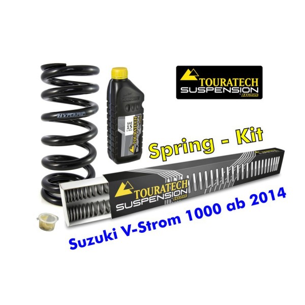 Touratech Progressive replacement springs for fork and shock absorber, Suzuki V-Strom 1000 from 2014