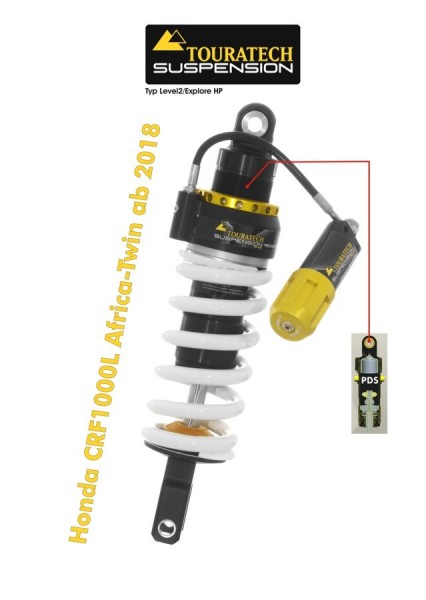 Touratech Suspension shock absorber for Honda CRF1000L from 2018 Type Level2/PDS
