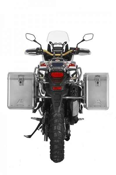Touratech ZEGA Mundo pannier system 38/45 litres with S/S rack for Honda CRF1000L Africa Twin 16-17