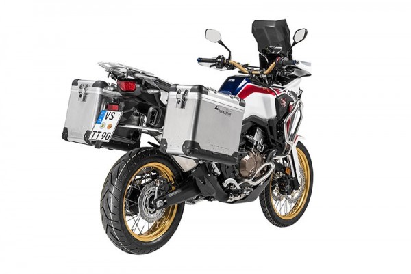 Touratech Zega Pro Pannier System Stainless Steel Africa Twin CRF1000L 38/45L 2018-/Adv Sports