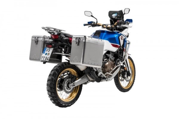 Touratech ZEGA Mundo pannier system 38/45 litres S/S rack for Honda CRF1000L 2018-/Adv Sports