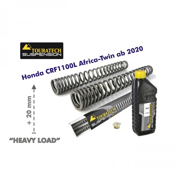 Touratech Progressive fork springs for Honda CRF1100L Africa Twin from 2020 +20mm / HEAVY LOAD