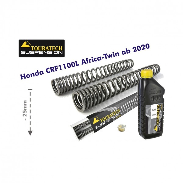 Touratech Progressive fork springs for Honda CRF1100L Africa Twin from 2020 -25mm lowering
