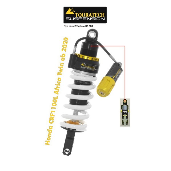 Touratech Suspension shock absorber for Honda CRF1100L Africa-Twin from 2020 Type Level2/PDS