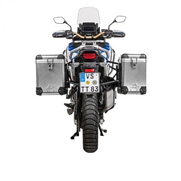 Touratech ZEGA Pro alu pannier sys 38/45 litres S/S rack black Honda CRF1100L AT 2022-/ Adv Sports