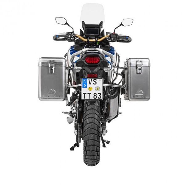 Touratech ZEGA Mundo alu pannier sys 31/38L w S/S rack Honda CRF1100L Africa Twin 2022-/Adv Sports