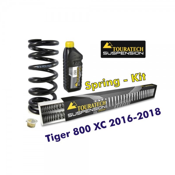 Touratech Progressive replacement springs fork and shock absorber Tiger 800 XC / XCx / XCa 2016-18