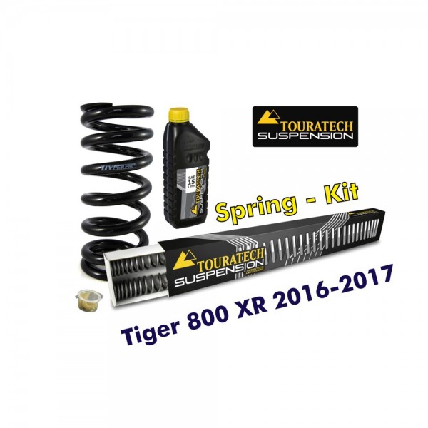 Touratech Progressive replacement springs fork and shock absorber Tiger 800 XR / XRt / XRx 2016-2017