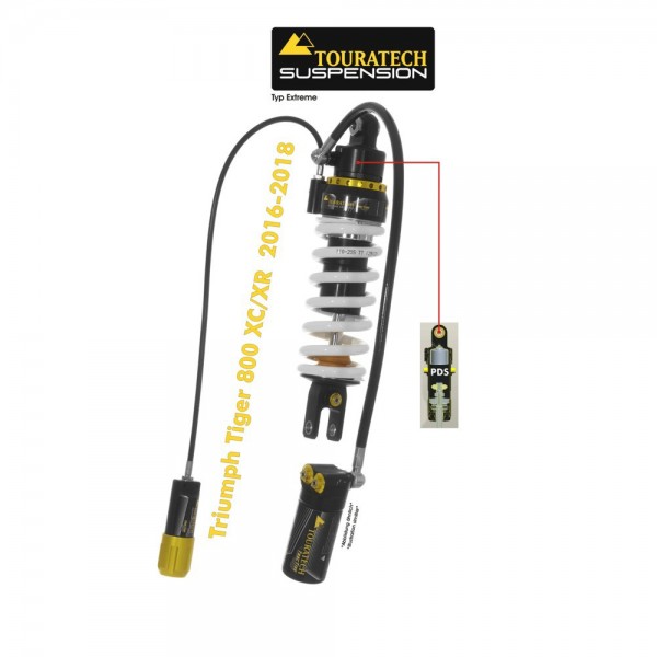 Touratech Suspension shock absorber for Tiger 800 XC/XR 2016-2018 type Extreme