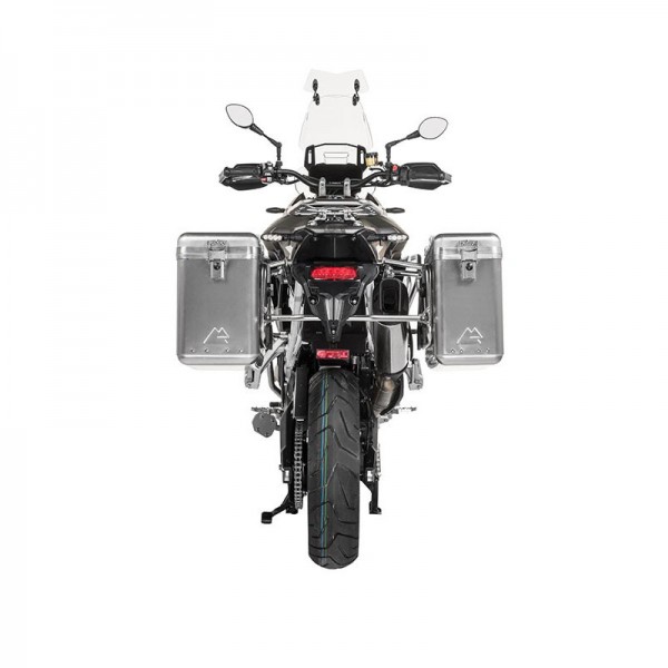 Touratech ZEGA Mundo aluminium pannier system 31/38 litres w S/S rack for Triumph Tiger 900